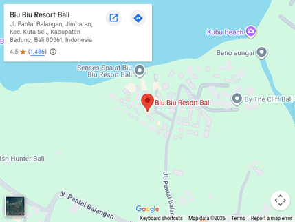 Map of Biu Biu Resort